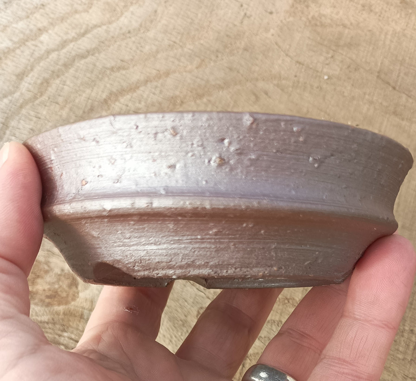 Banded round pot from Mr. Mitunobu Ito #38