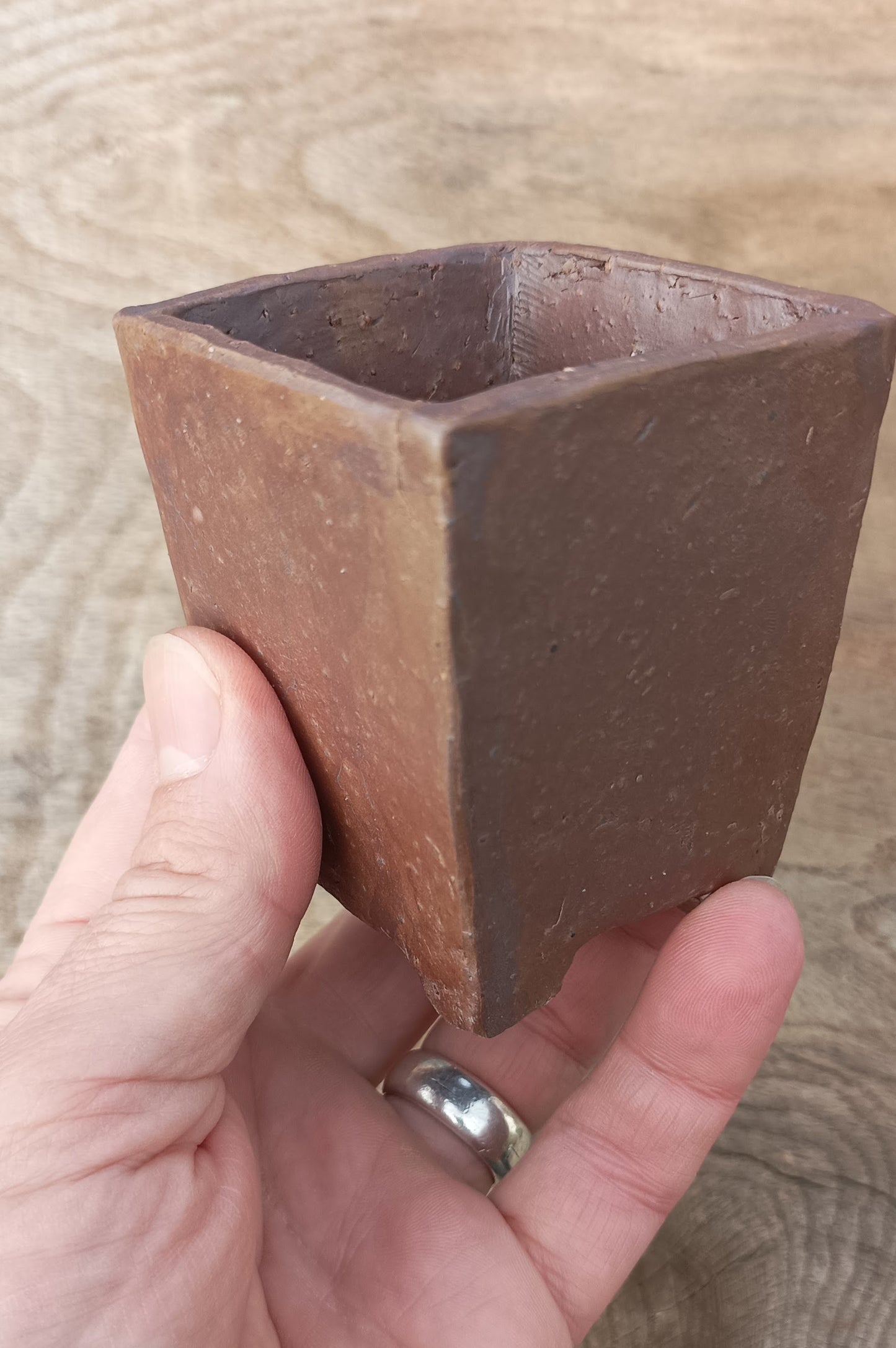 Tall square pot by Mr. Mitunobu Ito #18