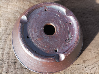 Large, round pot with ash marks by Mr. Mitunobu Ito #51