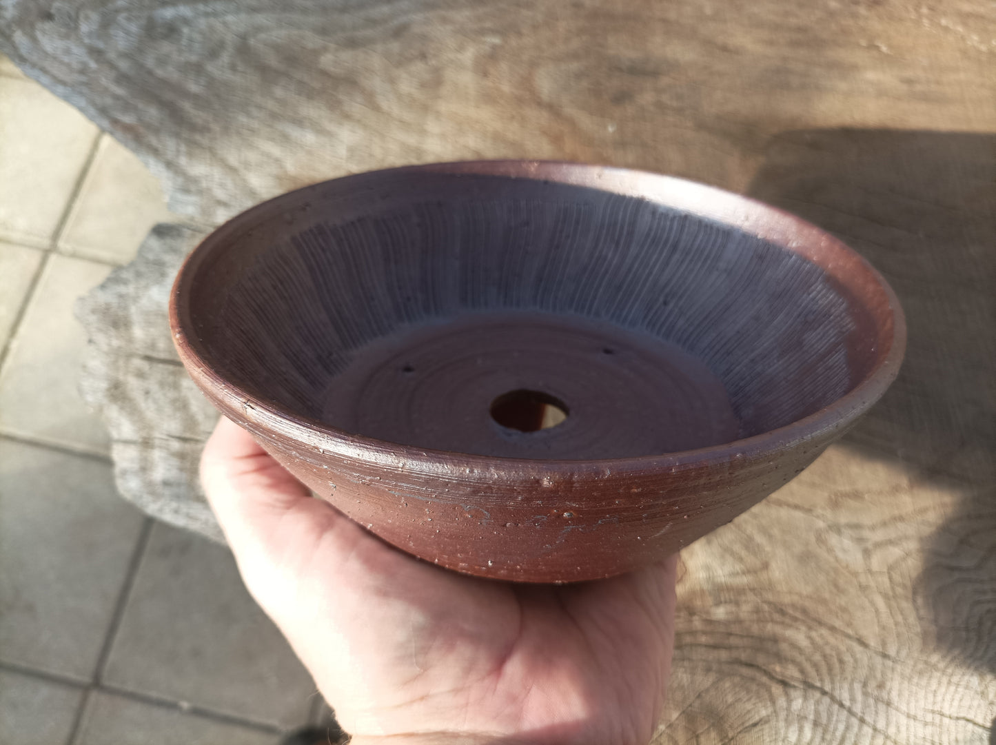Large, round pot with ash marks by Mr. Mitunobu Ito #51