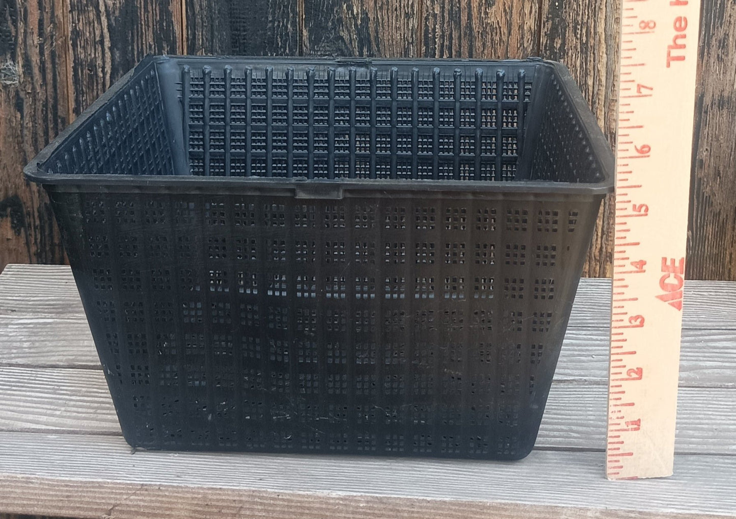 10" square perforated grow basket