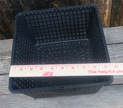 10" square perforated grow basket