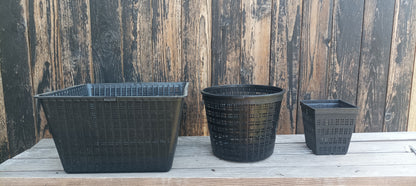 6" round perforated grow basket