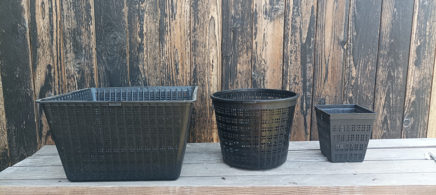 4" square perforated grow basket