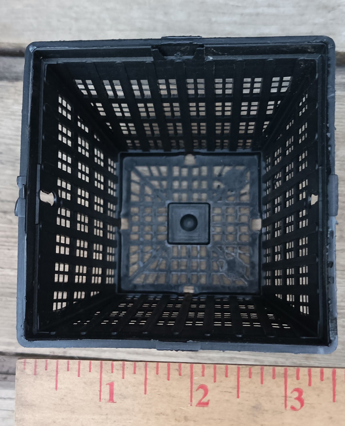 4" square perforated grow basket