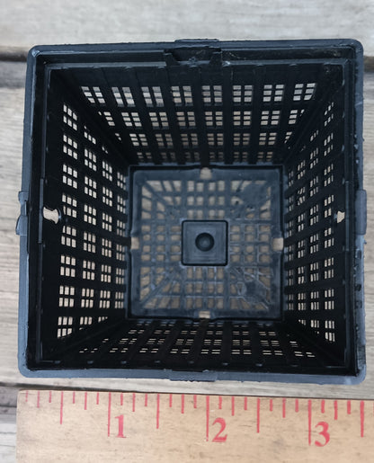 4" square perforated grow basket