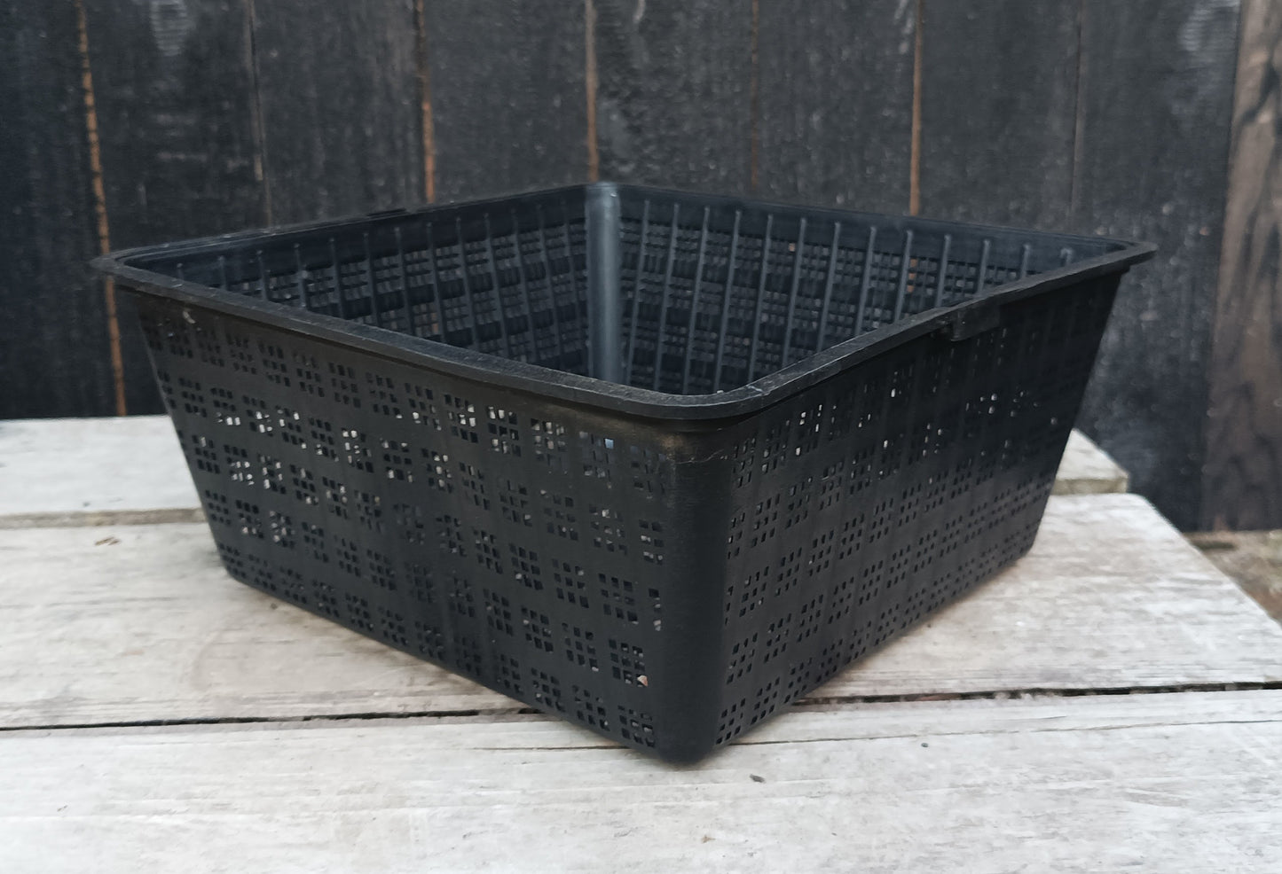 8" square perforated grow basket