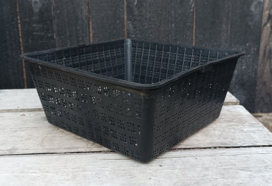 8" square perforated grow basket