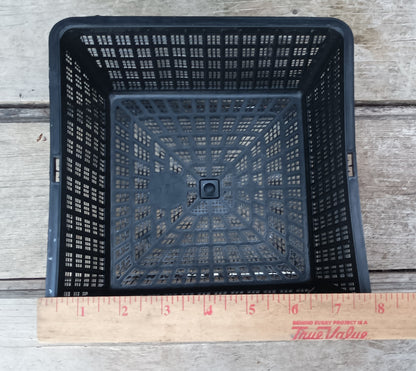 8" square perforated grow basket