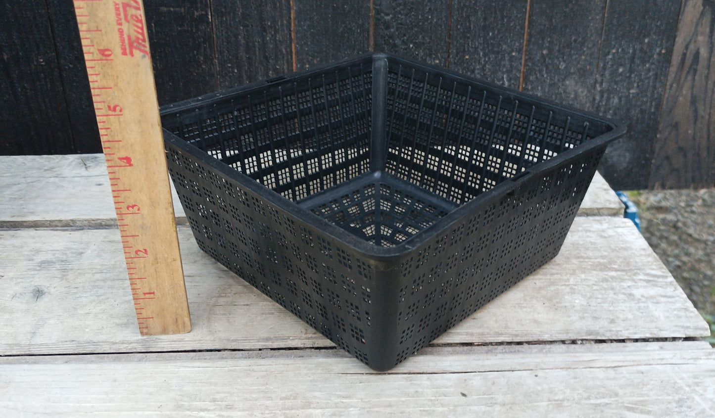 8" square perforated grow basket